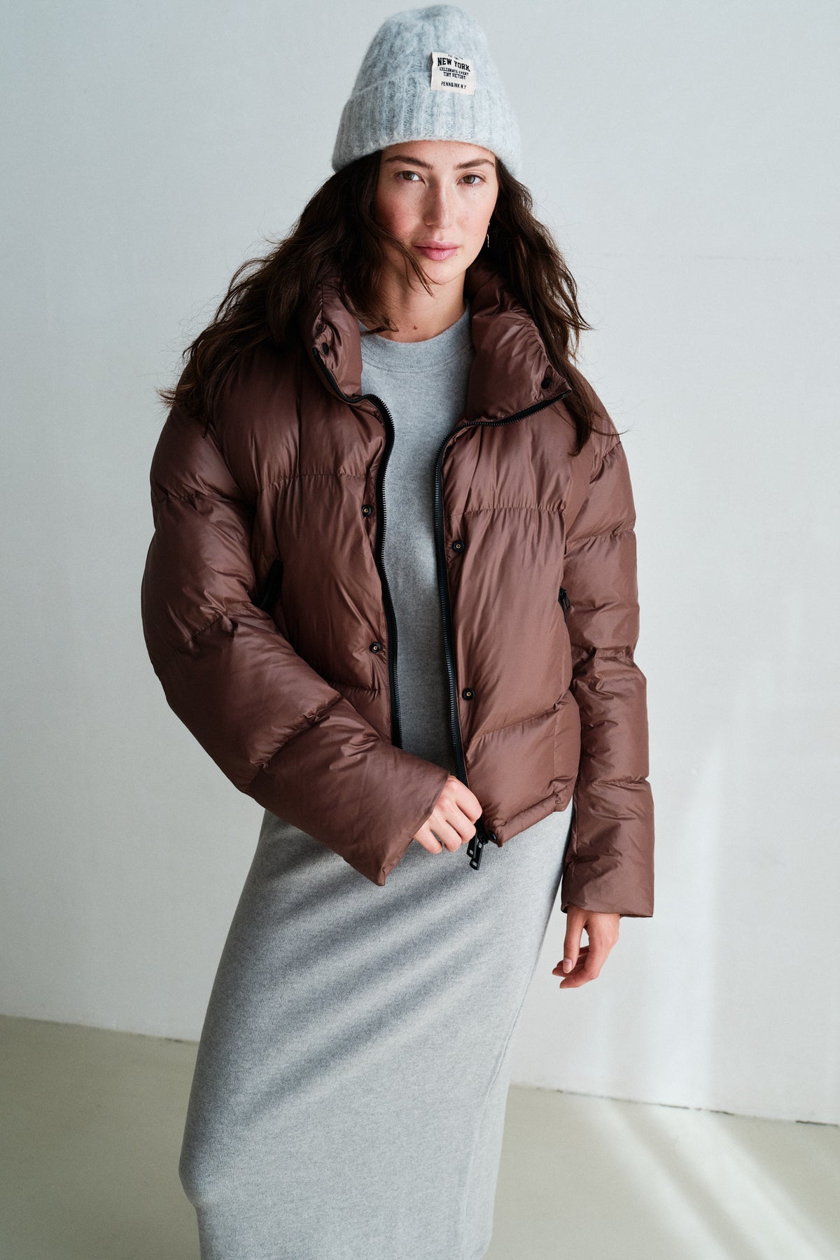 COAT (W26C438LTD) BROWN