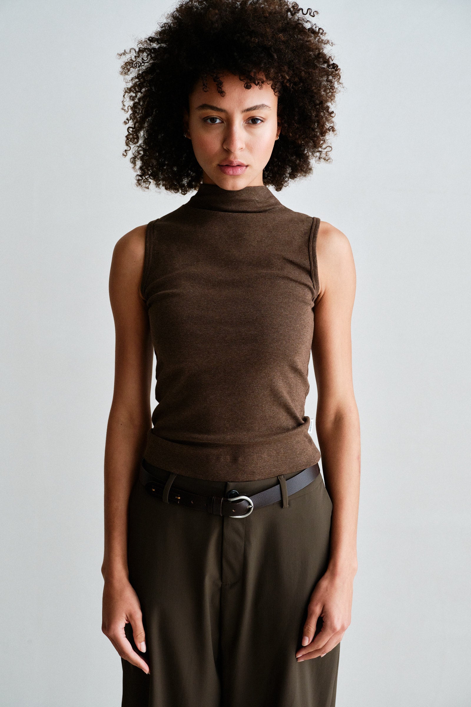 TOP (W26F1918) TABAC MELANGE