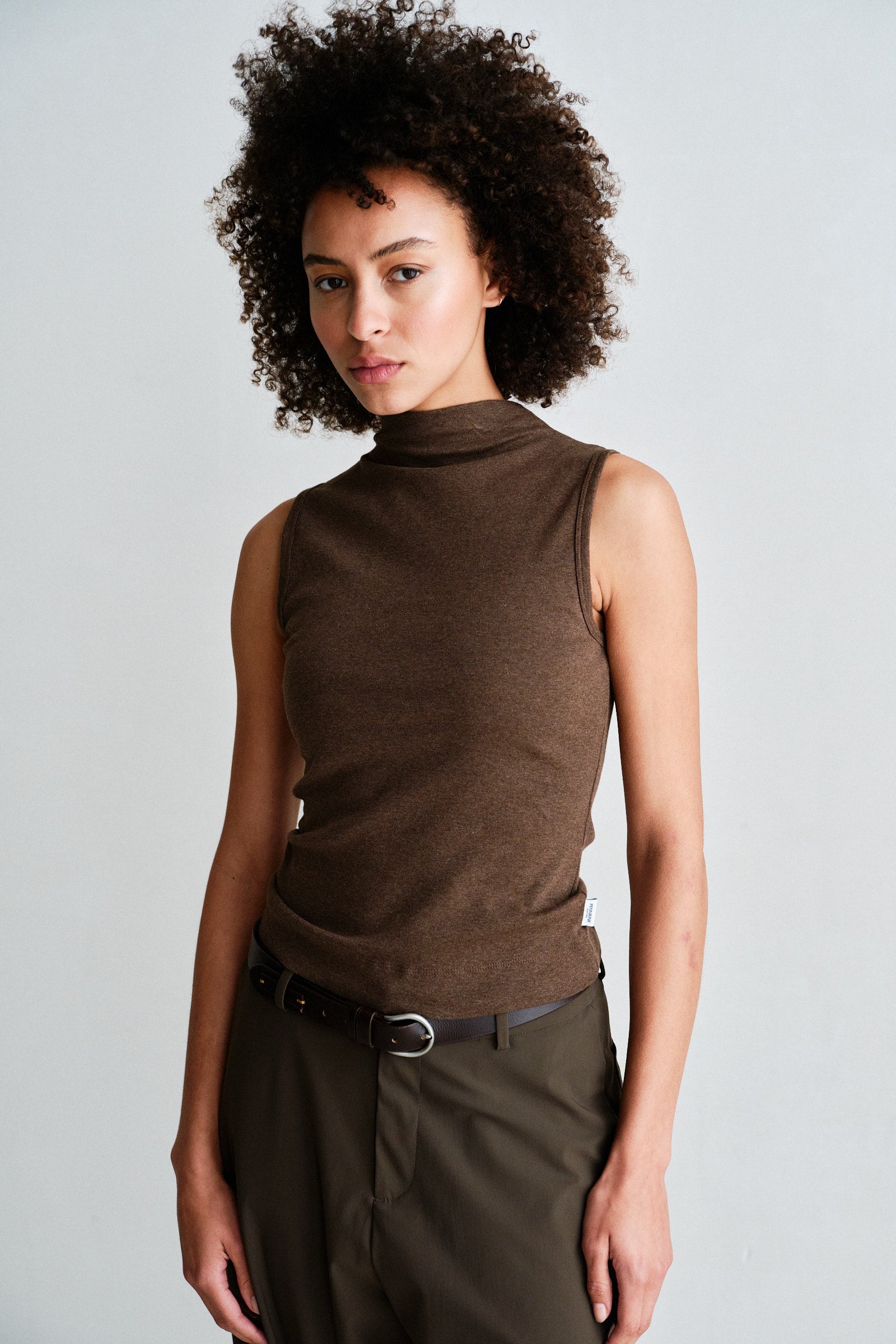 TOP (W26F1918) TABAC MELANGE