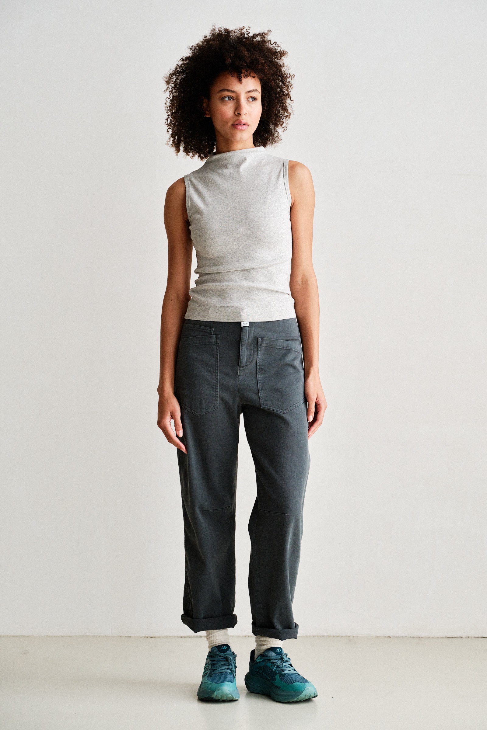 TOP (W26F1918) GREY MELANGE