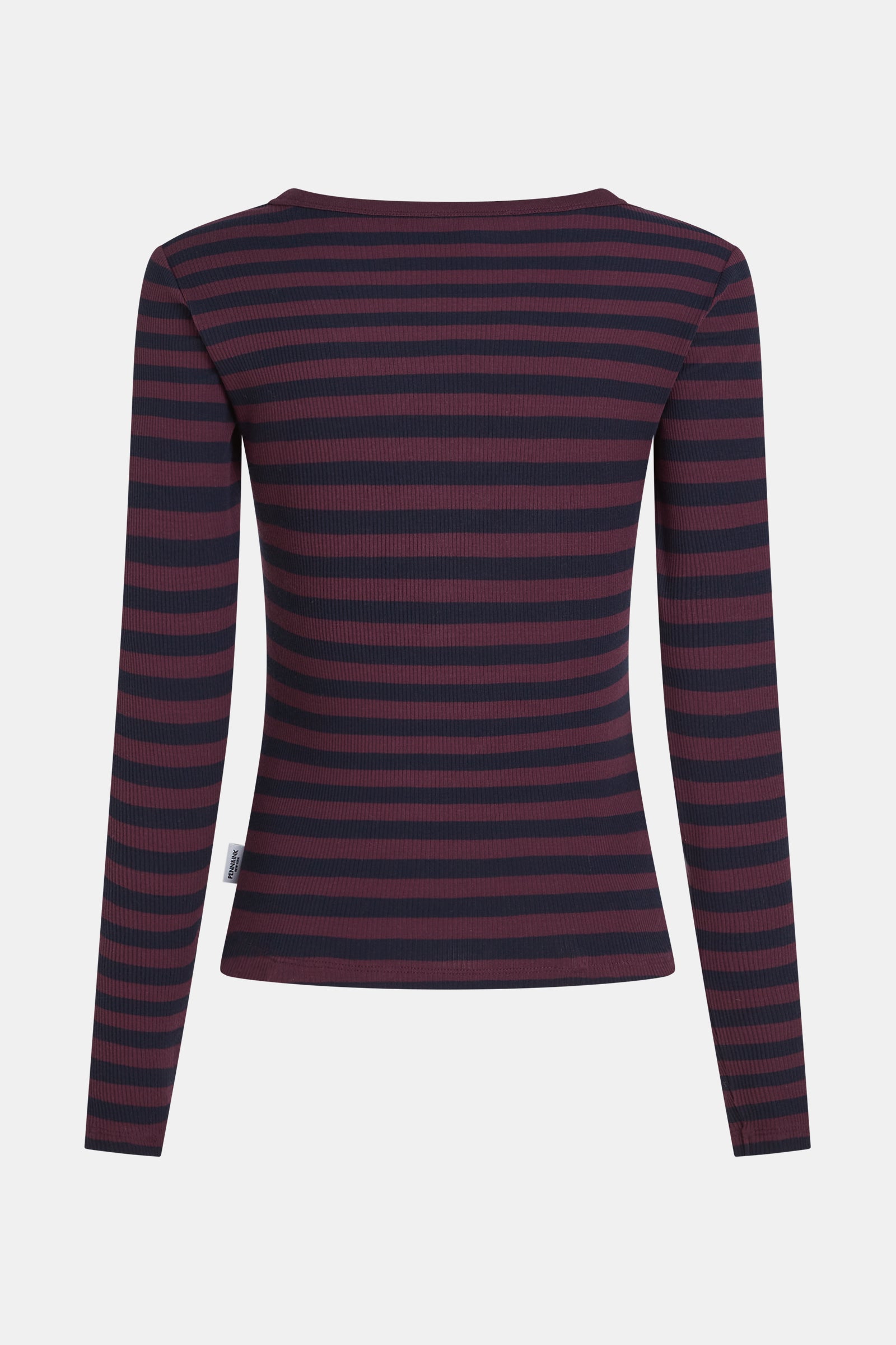 LONGSLEEVE  (W26F1923) AUBERGINE - NAVY
