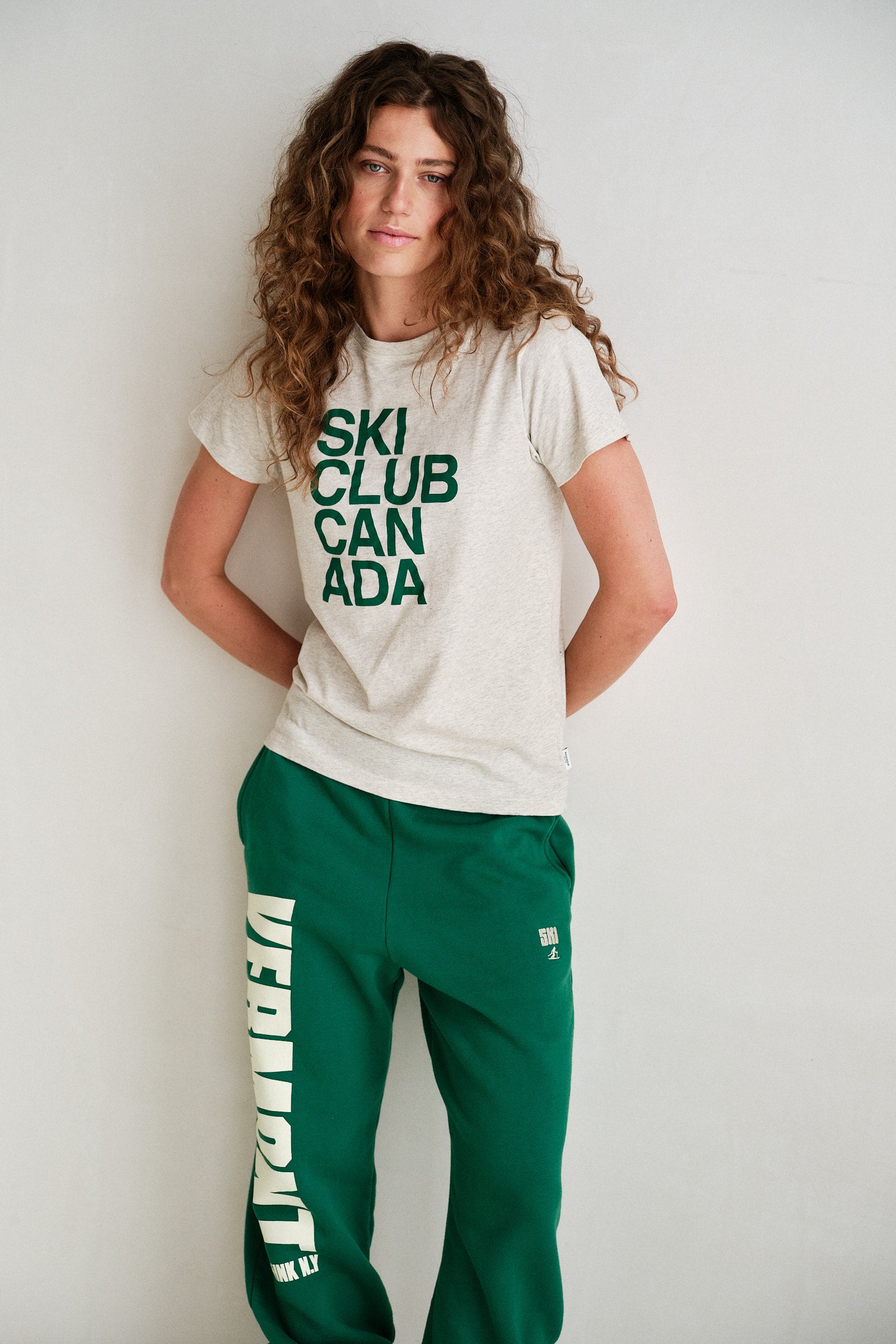 T-SHIRT  (W26F1924) ECRU MELANGE - ALPINE