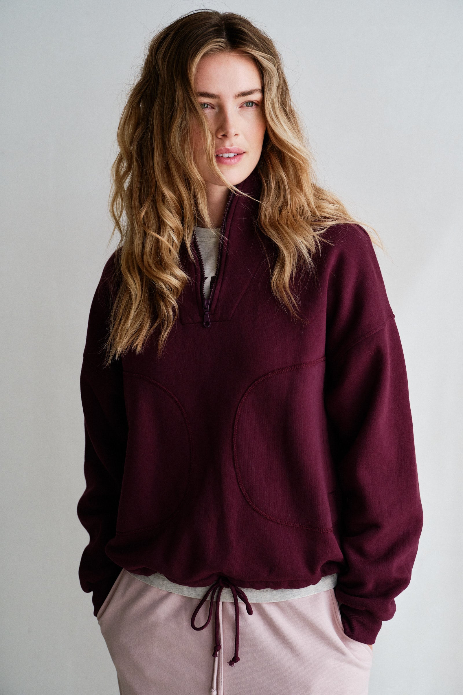 SWEATER (W26F1925) AUBERGINE