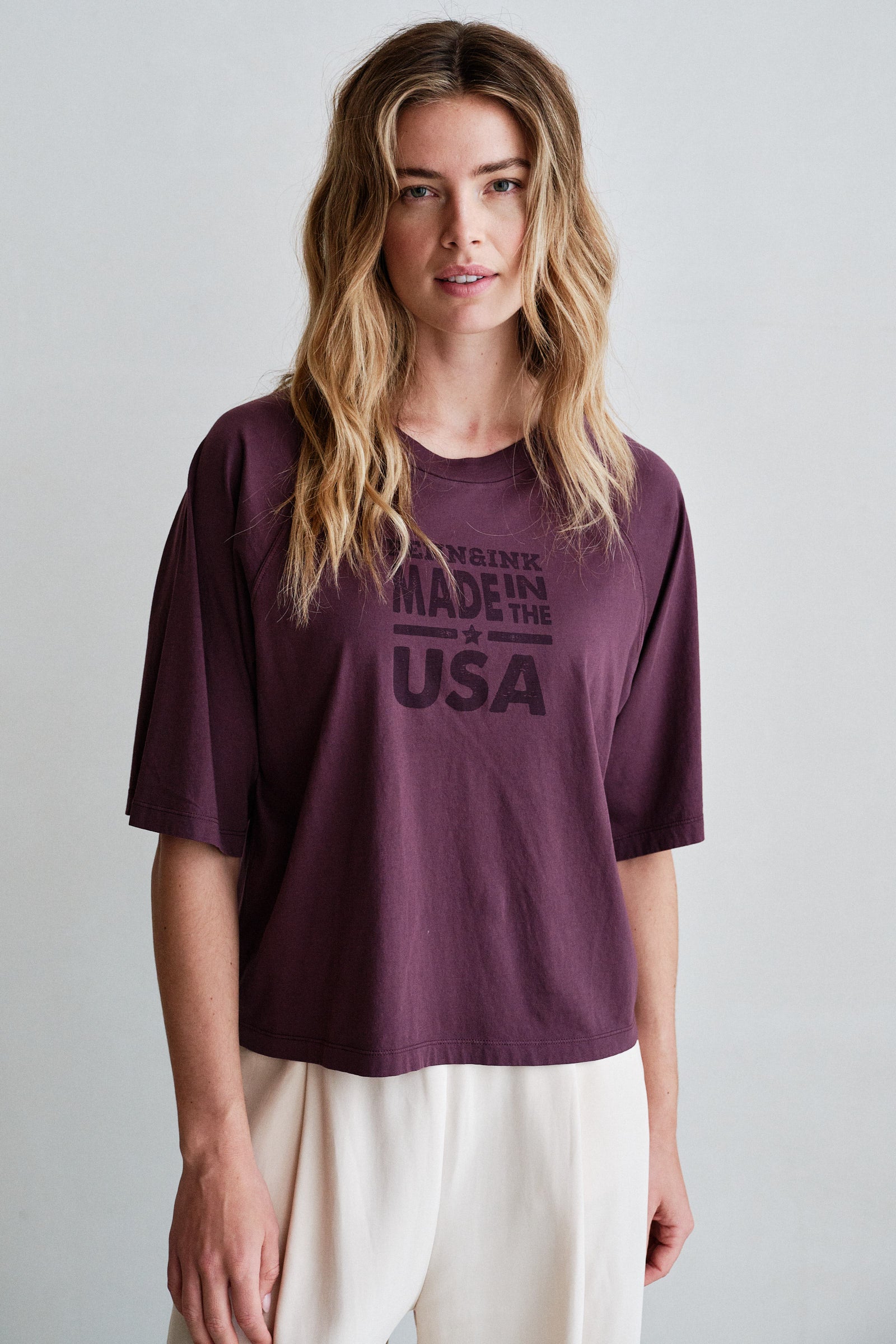 T-SHIRT  (W26F1929) AUBERGINE