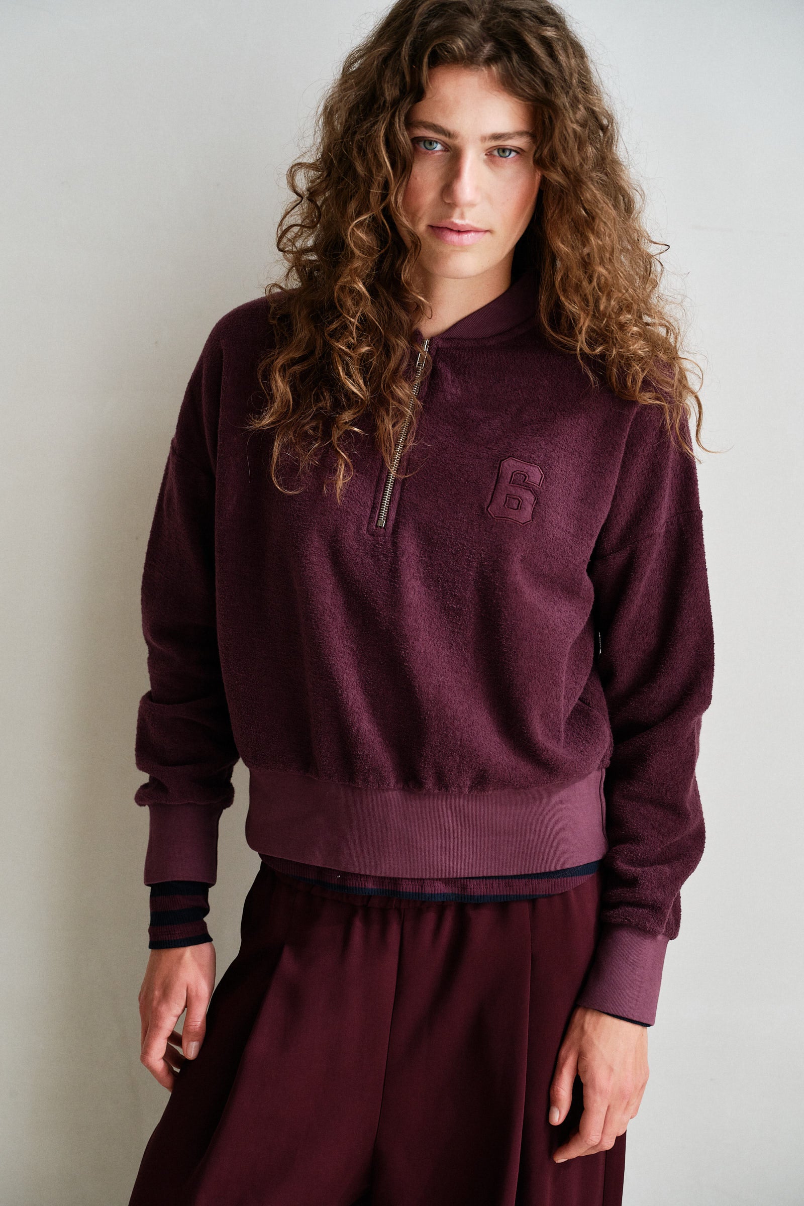SWEATER (W26F1934) AUBERGINE