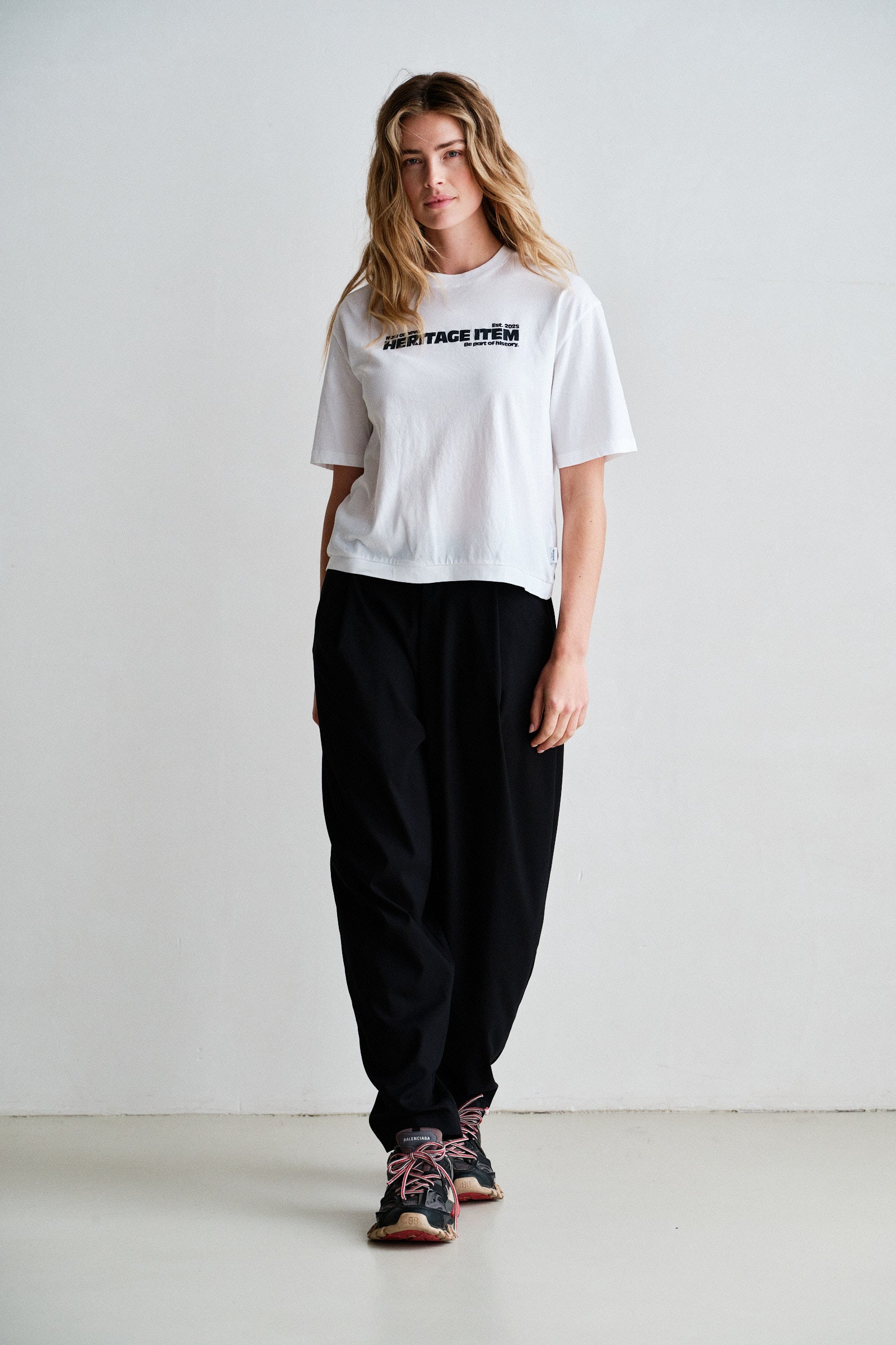 T-SHIRT  (W26F1936) WHITE - NAVY