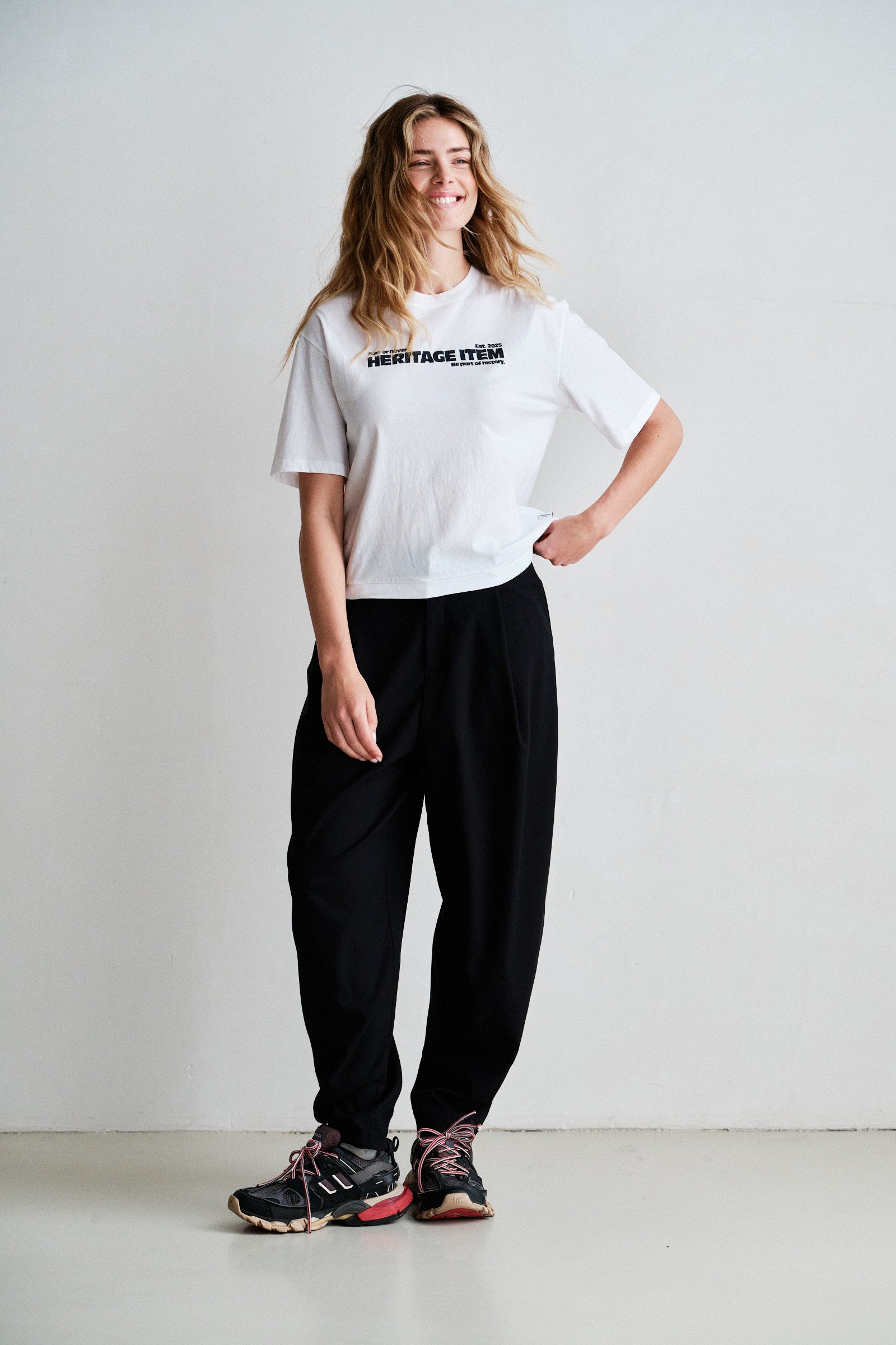 T-SHIRT  (W26F1936) WHITE - NAVY