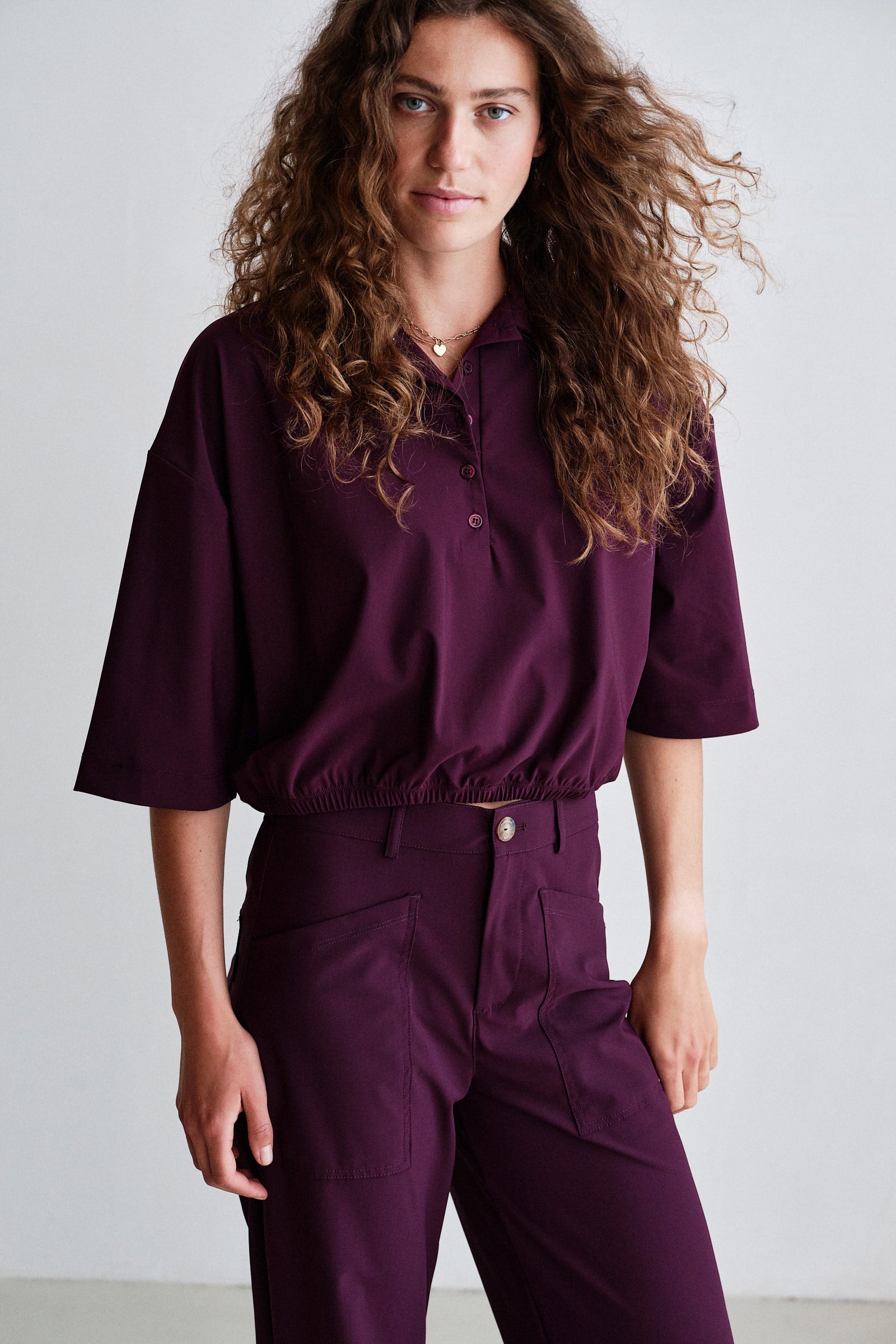 TOP (W26F1945) AUBERGINE