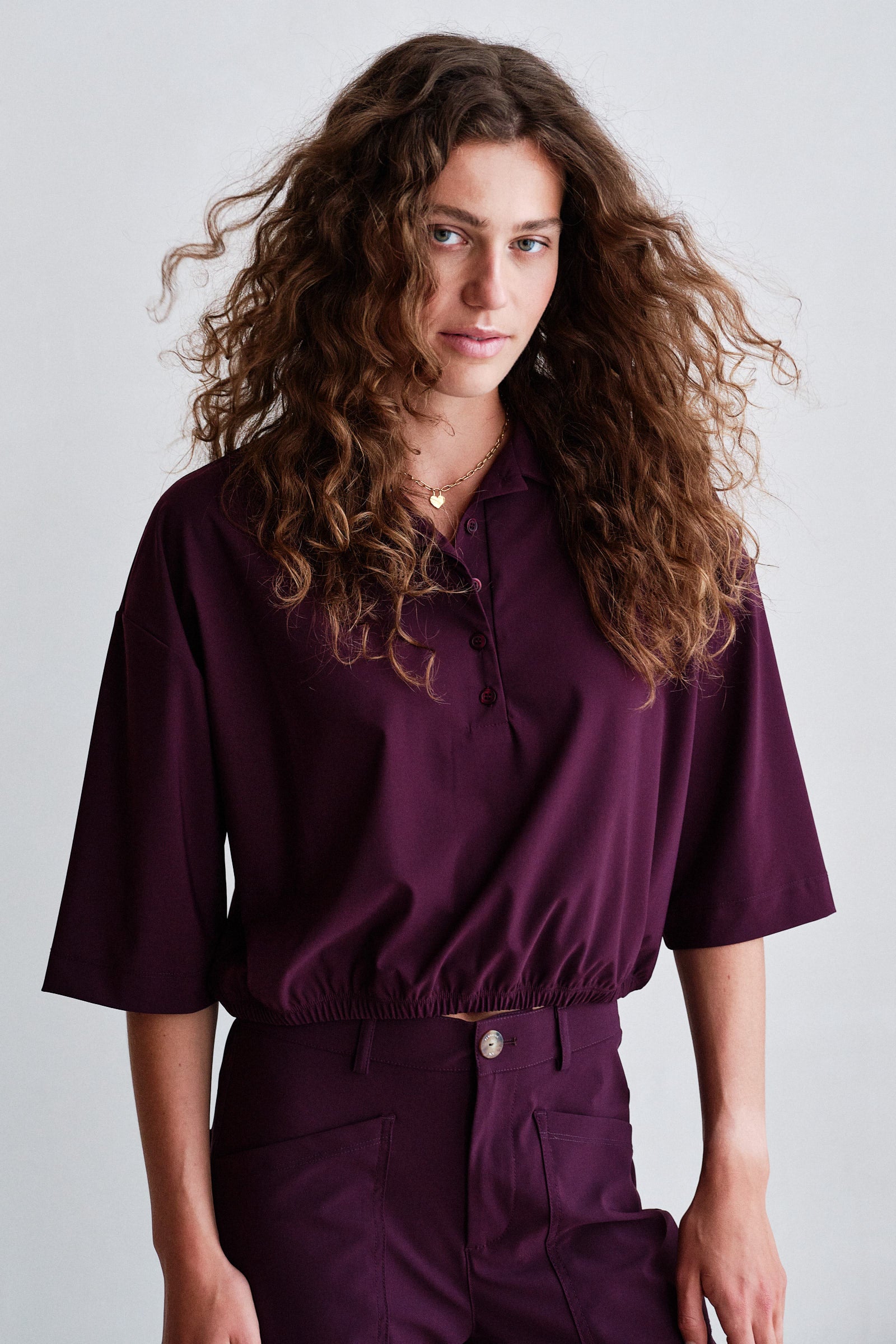 TOP (W26F1945) AUBERGINE