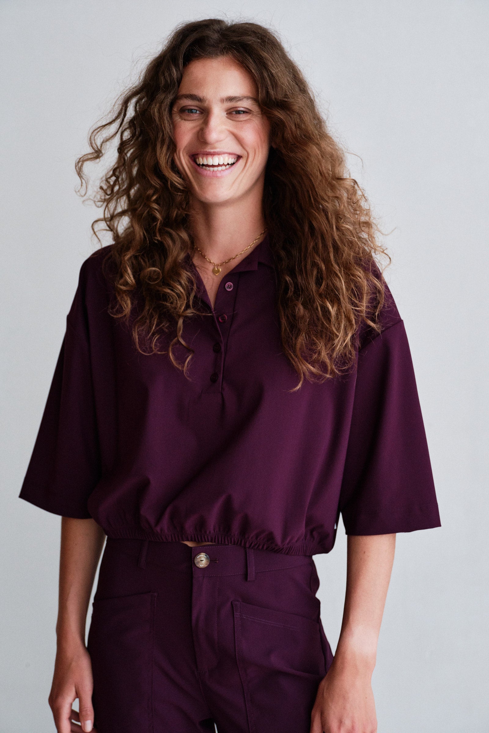 TOP (W26F1945) AUBERGINE
