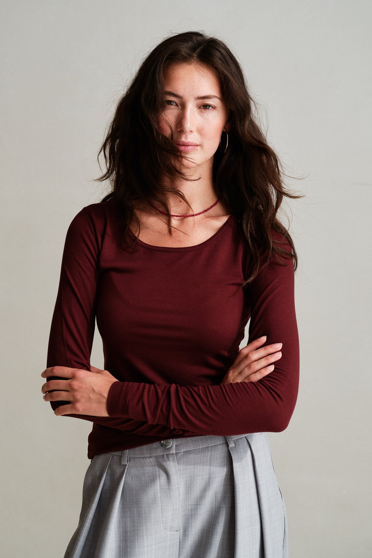 LONGSLEEVE (W26F1971LTD) BURGUNDY