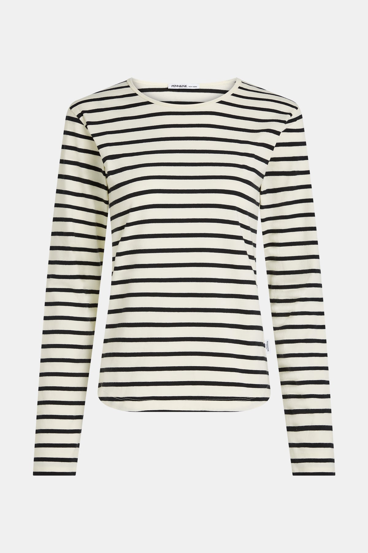 LONGSLEEVE STRIPE (W26F1977LTD) ECRU - BLACK