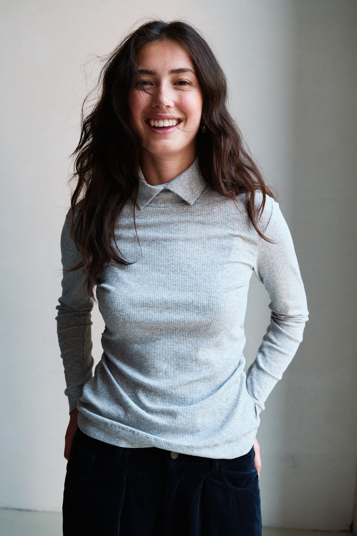 LONGSLEEVE (W26F1990LTD) GREY MELANGE