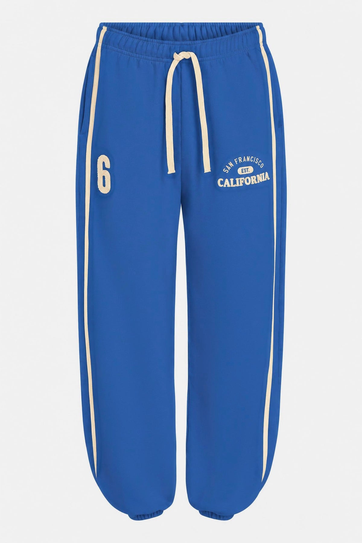 TROUSERS PRINT (W26F1991LTD) STRONG BLUE - ECRU