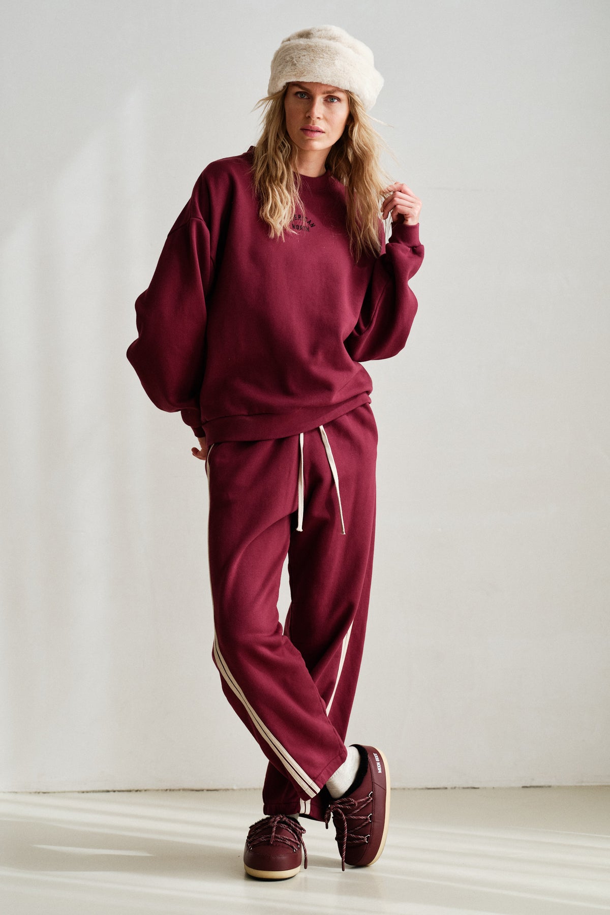 TROUSERS (W26F1992LTD) BURGUNDY - FOAM