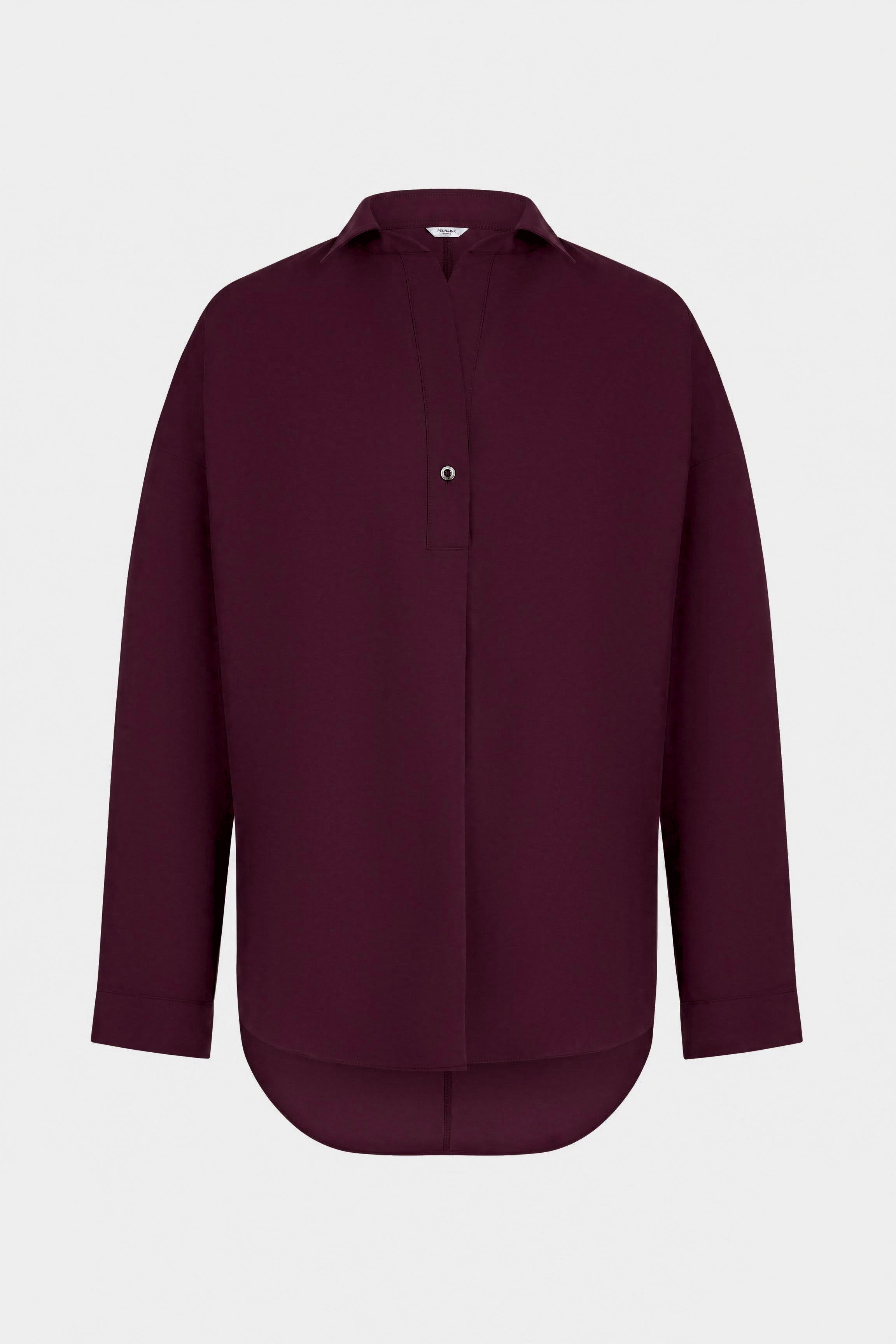BLOUSE (W26M-MAGDA) AUBERGINE
