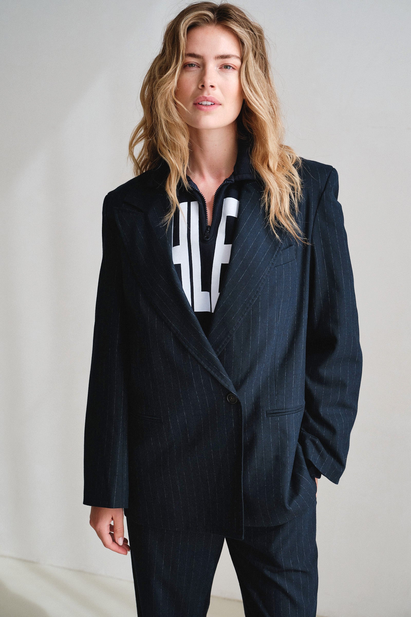 BLAZER (W26N1755) NAVY STRIPE