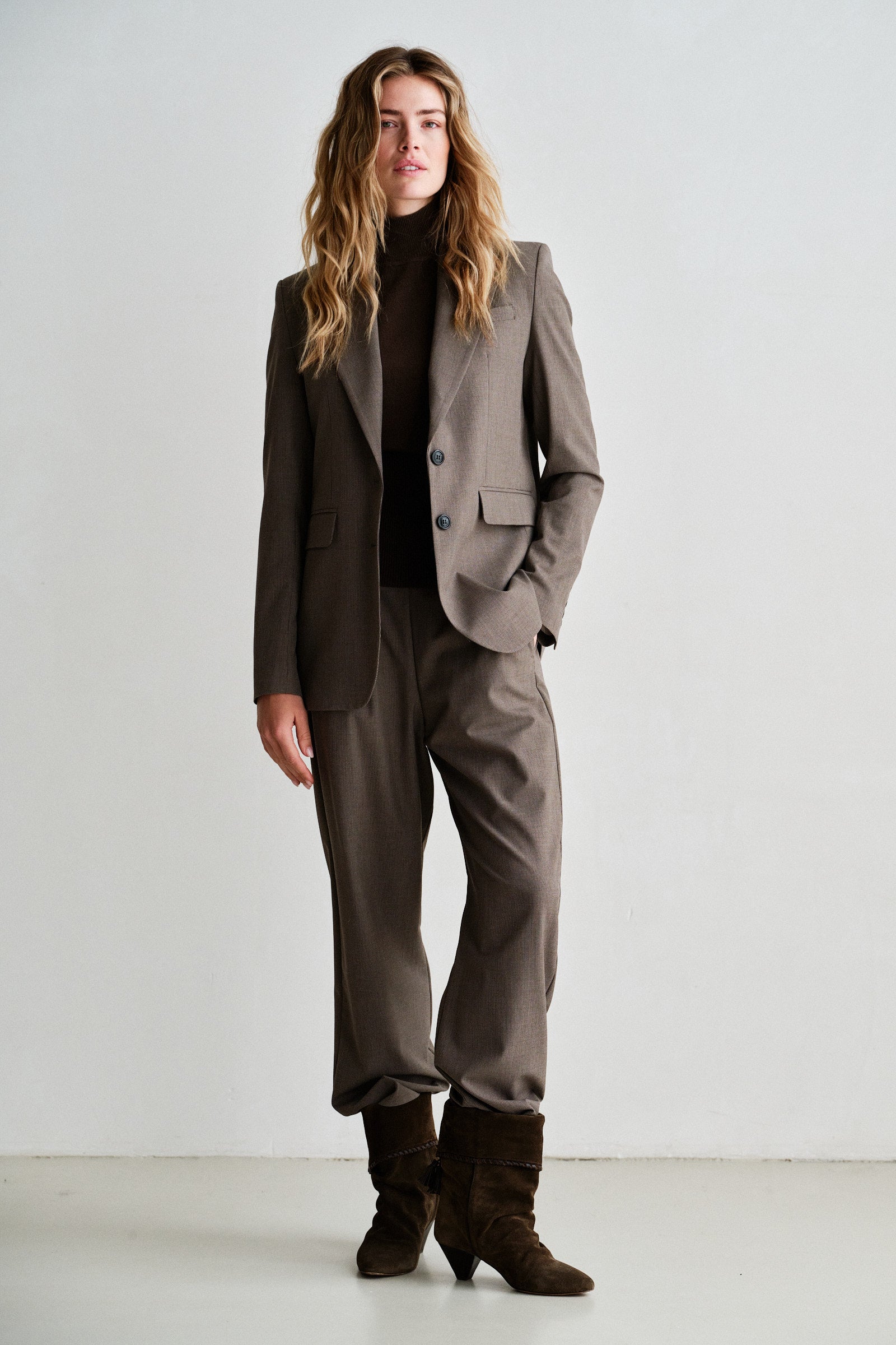 TROUSERS (W26N1766) CHECK