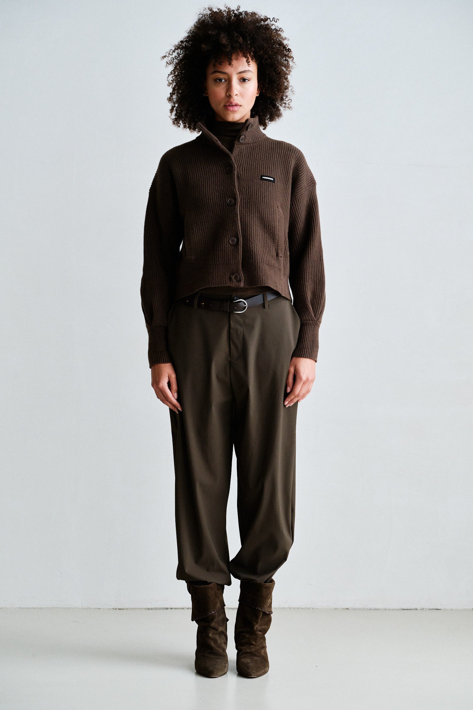 TROUSERS (W26N1772) TABAC