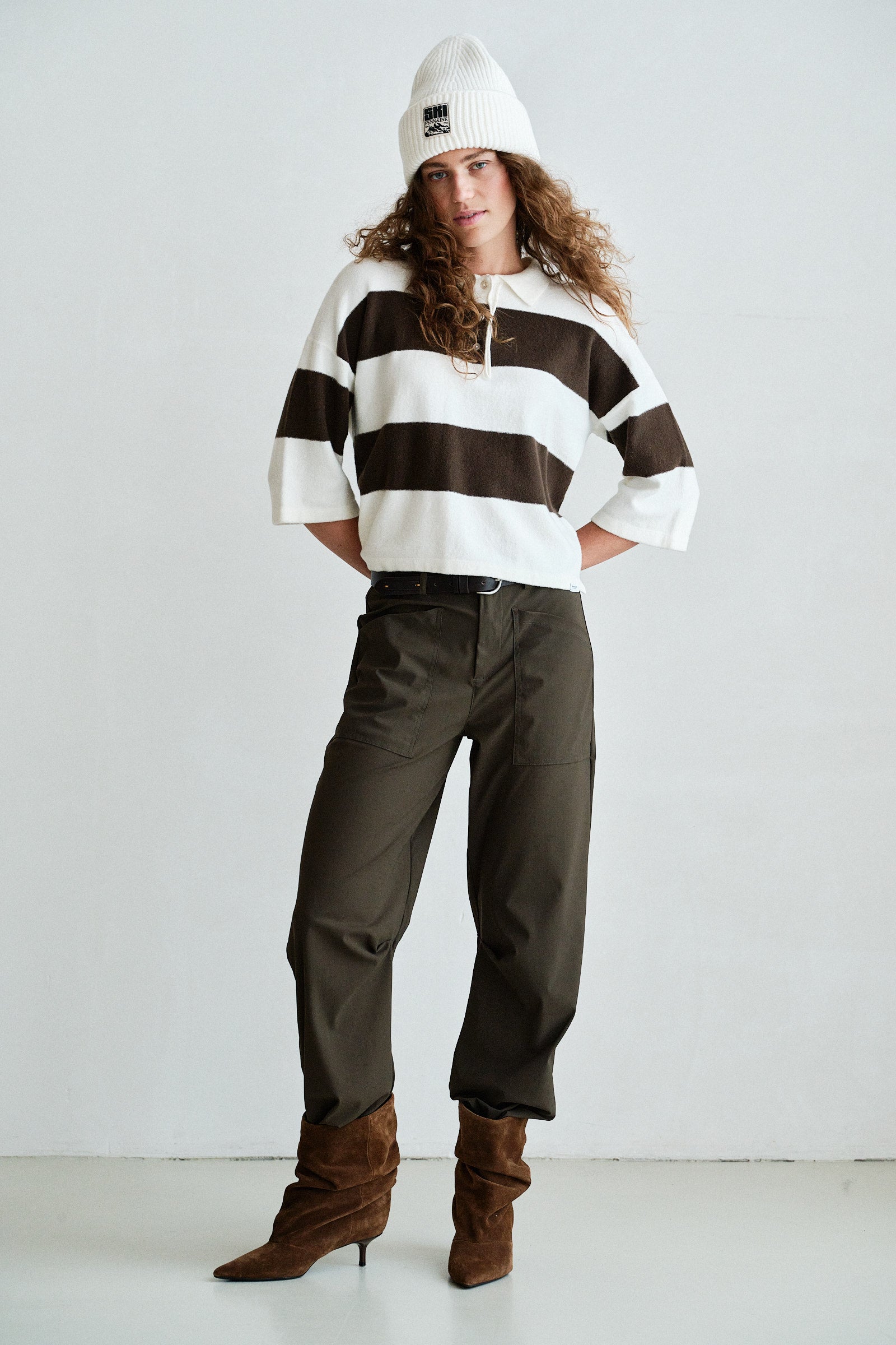 TROUSERS (W26N1774) TABAC