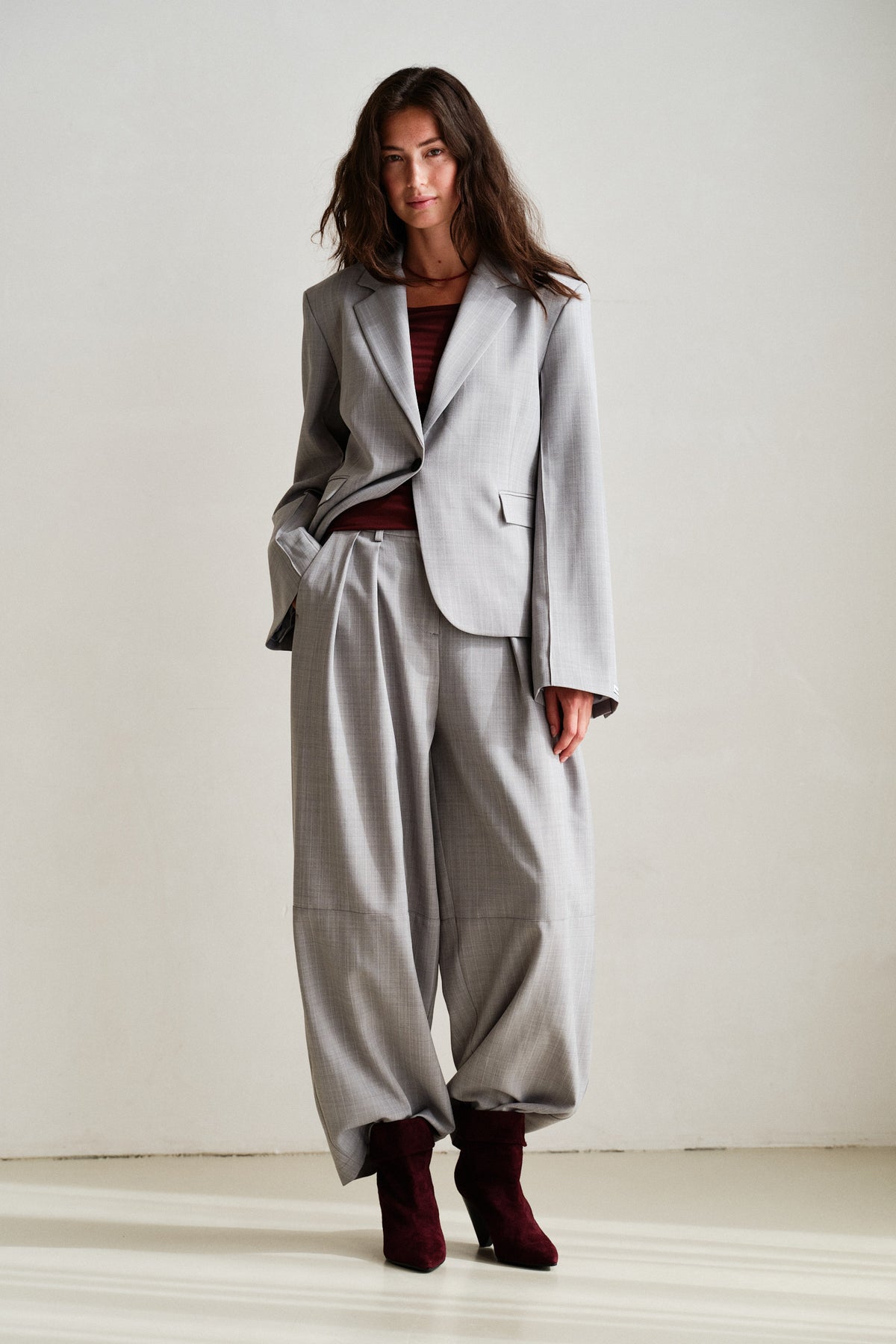 BLAZER (W26N1787LTD) LIGHT GREY STRIPE