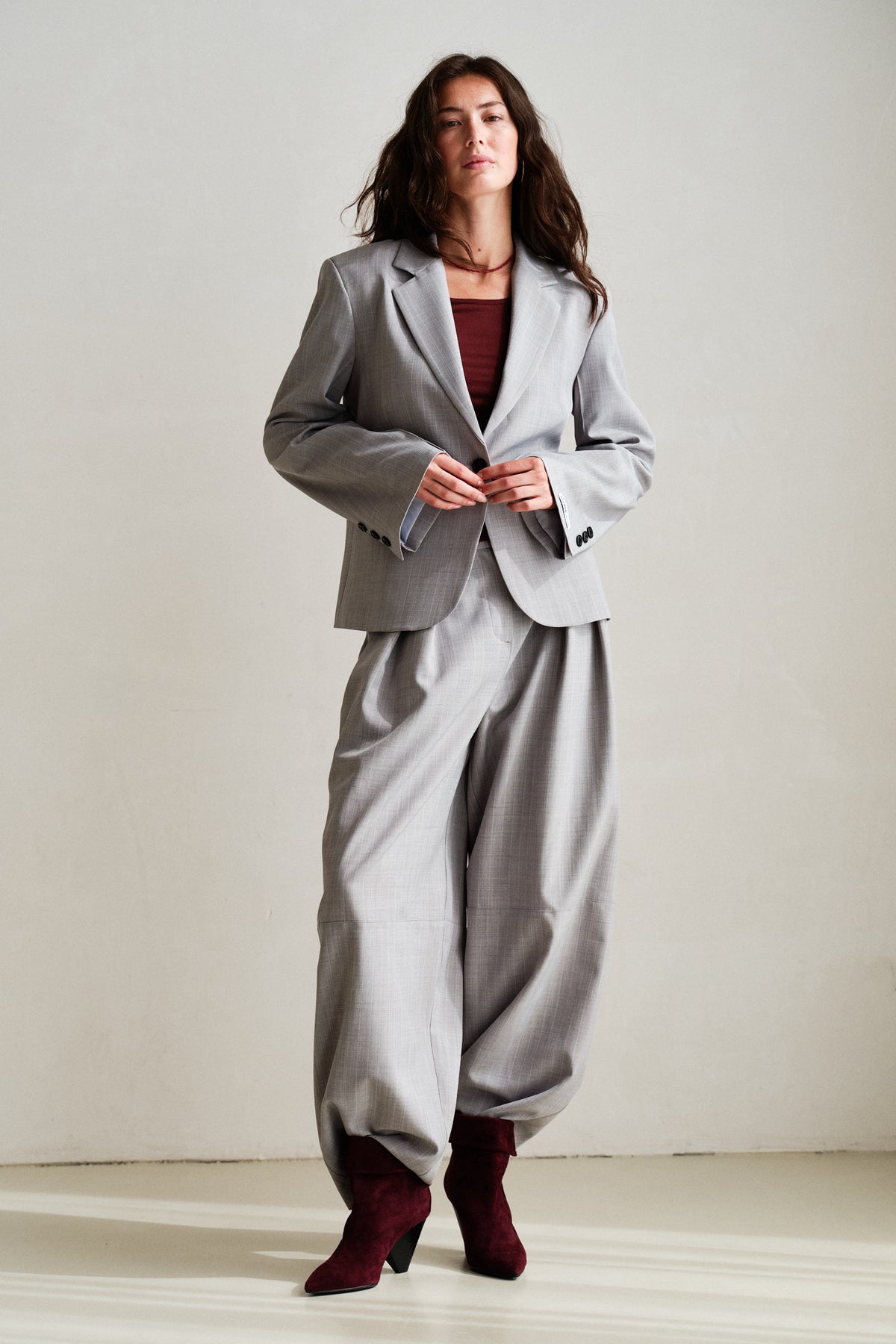 BLAZER (W26N1787LTD) LIGHT GREY STRIPE