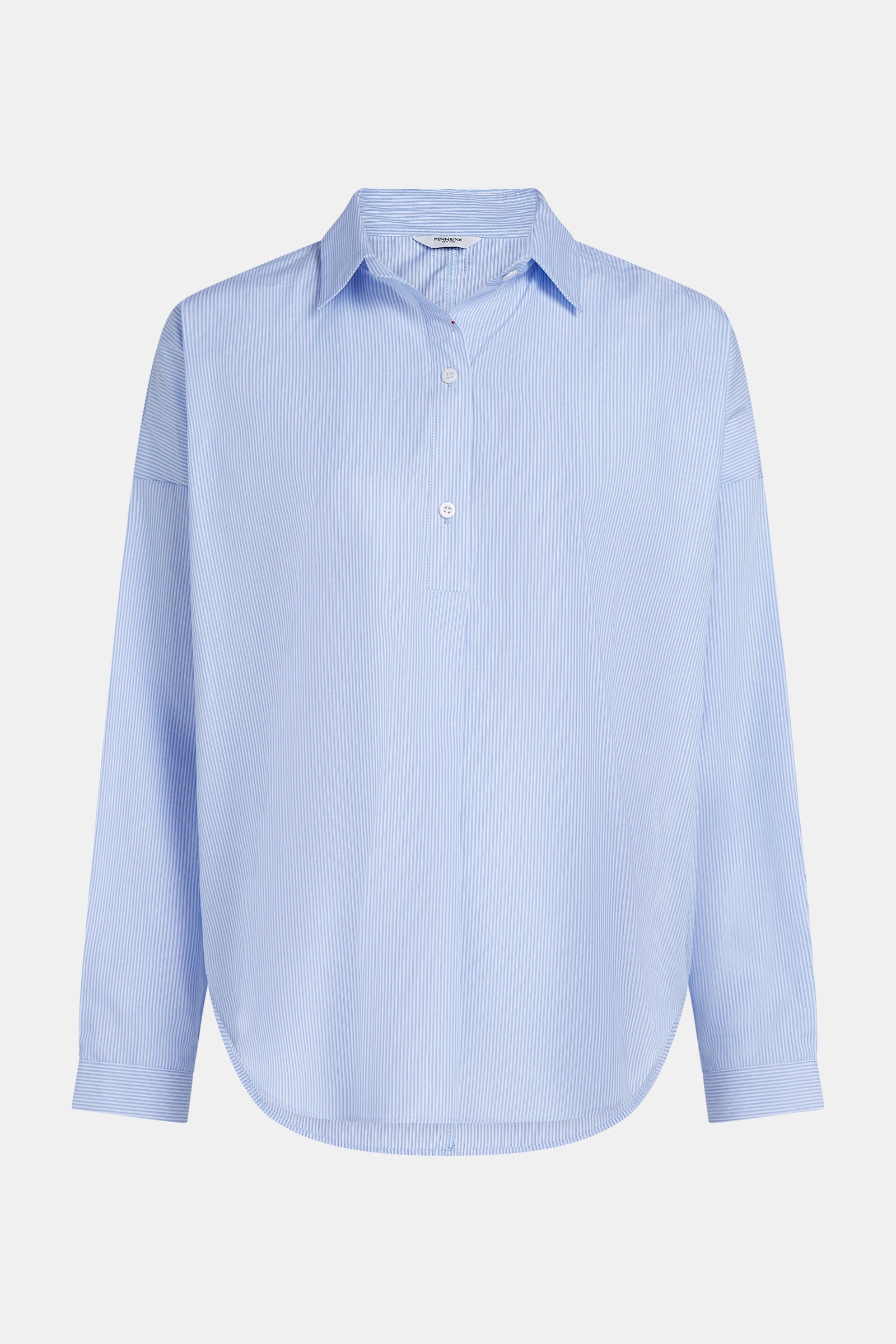 BLOUSE (W26N1810) BLUE STRIPE
