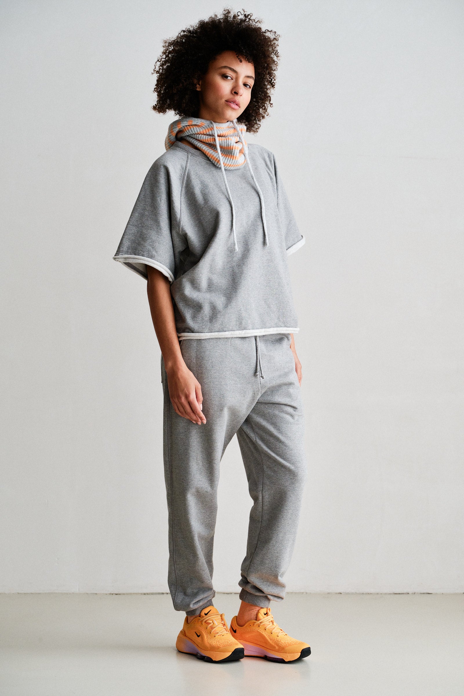 TROUSERS (W26T1312) GREY MELANGE