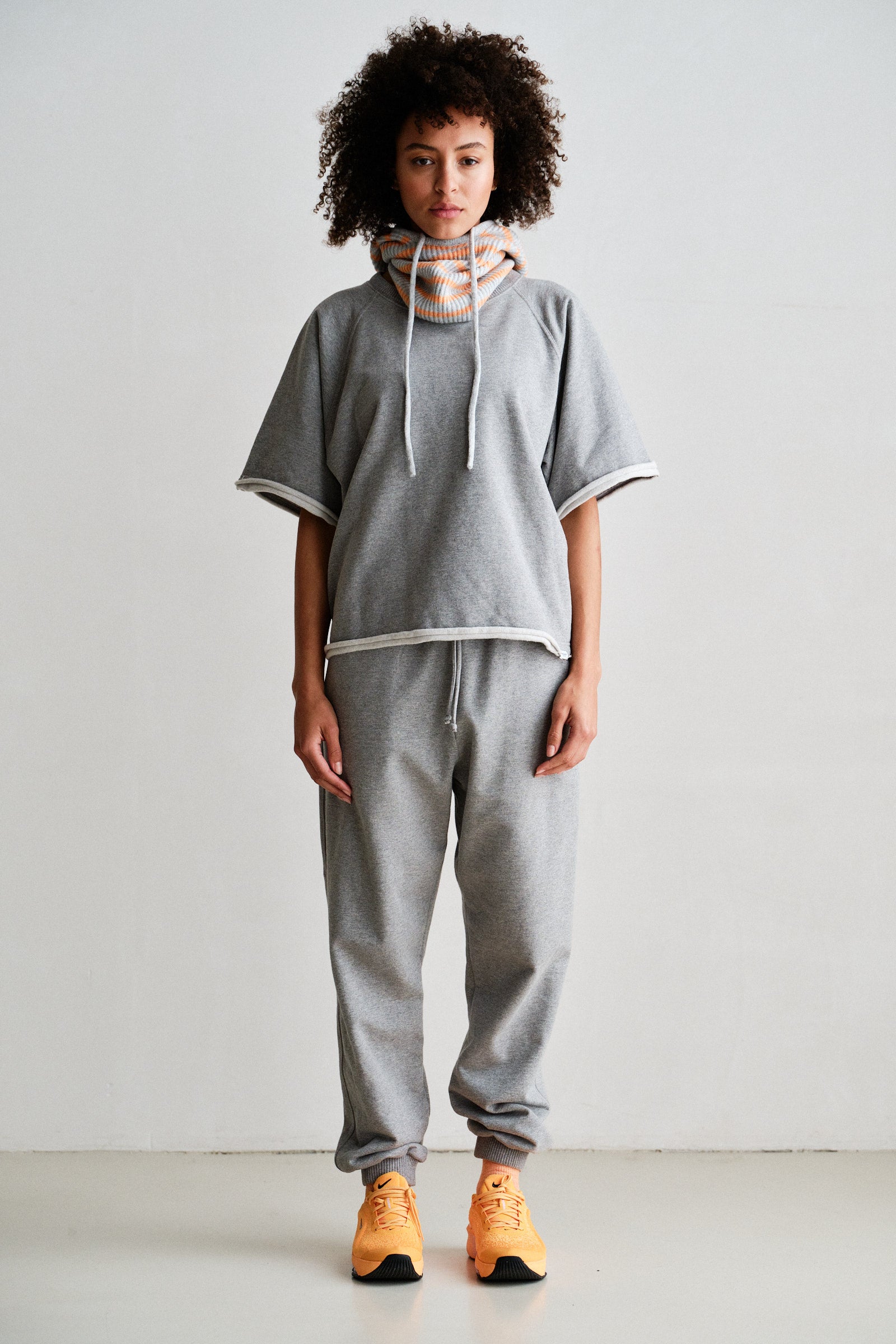 TROUSERS (W26T1312) GREY MELANGE