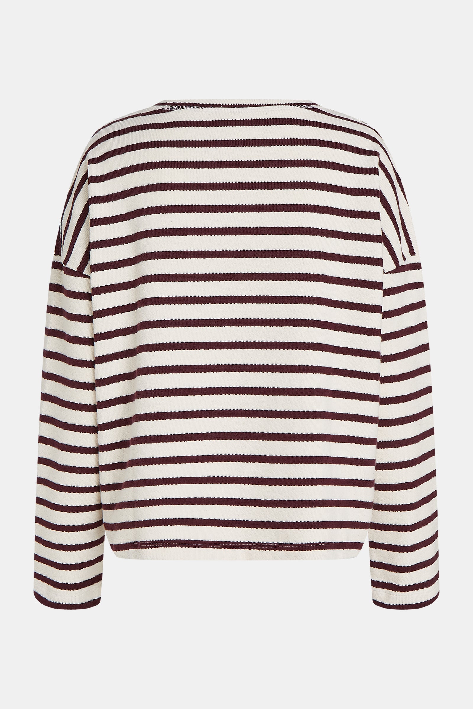 SWEATER  (W26T1313) ECRU - AUBERGINE