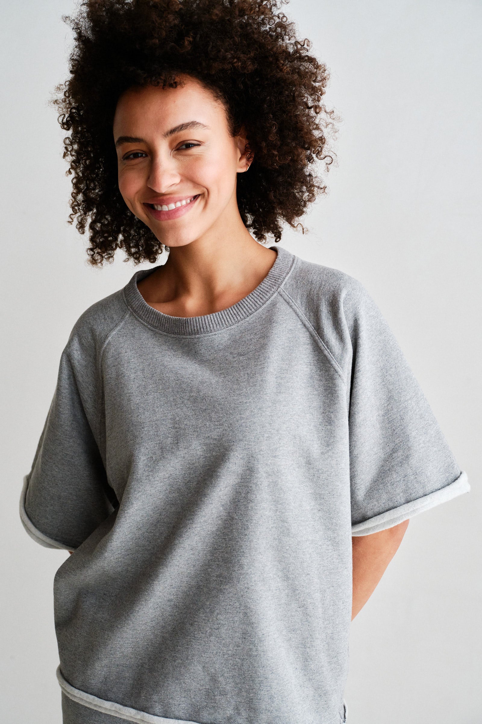 SWEATER (W26T1314) GREY MELANGE