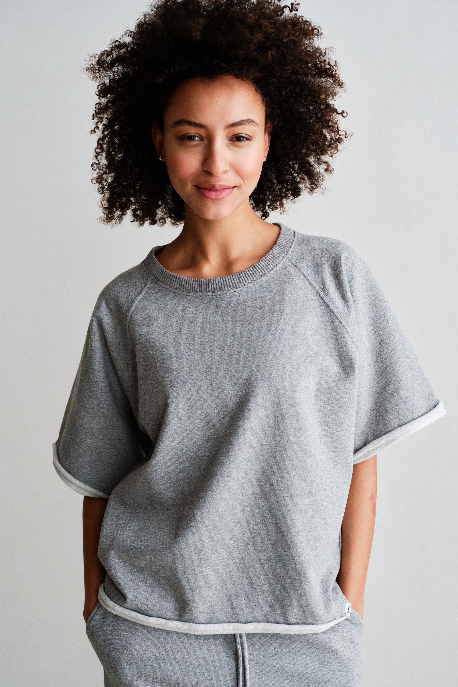 SWEATER (W26T1314) GREY MELANGE