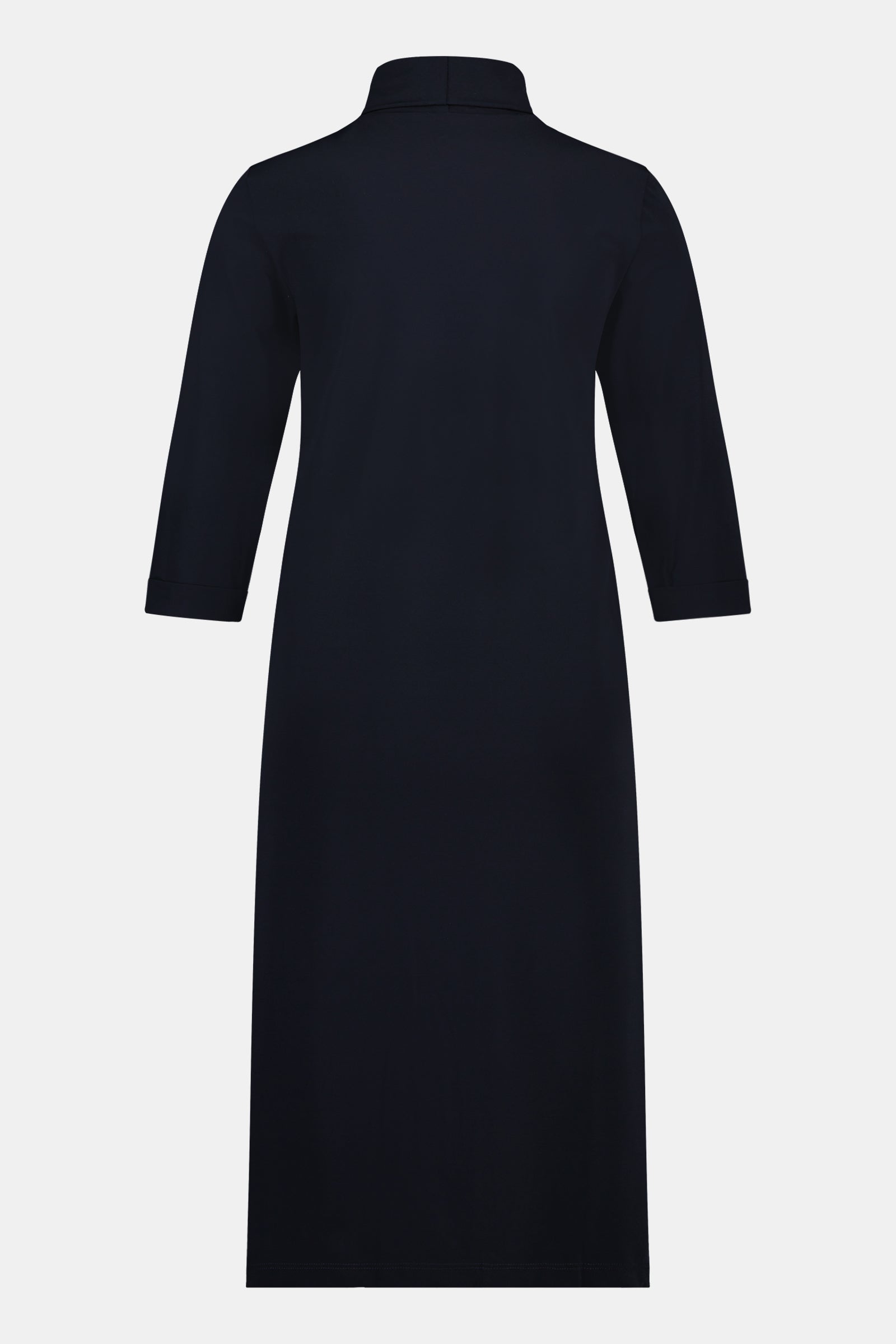 Penn&Ink BESS Classic Navy Cowl Neck Dress with Three-Quarter Sleeves ...